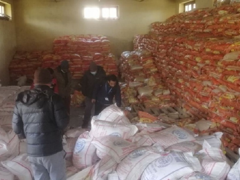 हुम्लाको खाद्य गोदाम निरीक्षण